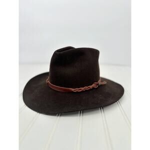 Vintage Mens Stetson Stallion Brown Mccloud Cordova Cowboy Hat Size 7 Western